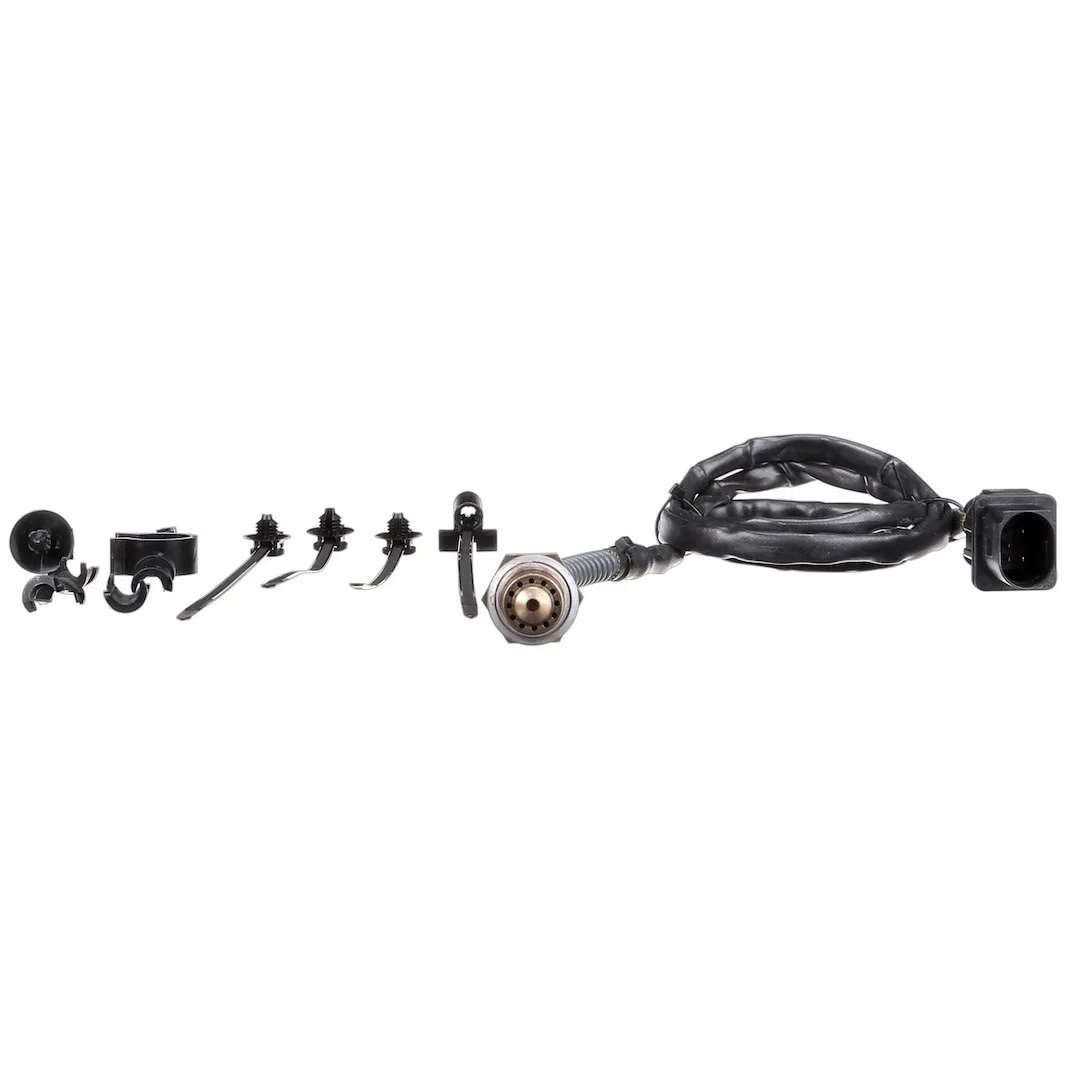 17480 – BOSCH Oxygen Sensor, OE Replacement 12.97 Inch In Overall Lenght, Male Spade 5 Wire Connector Air To Fuel Rat...